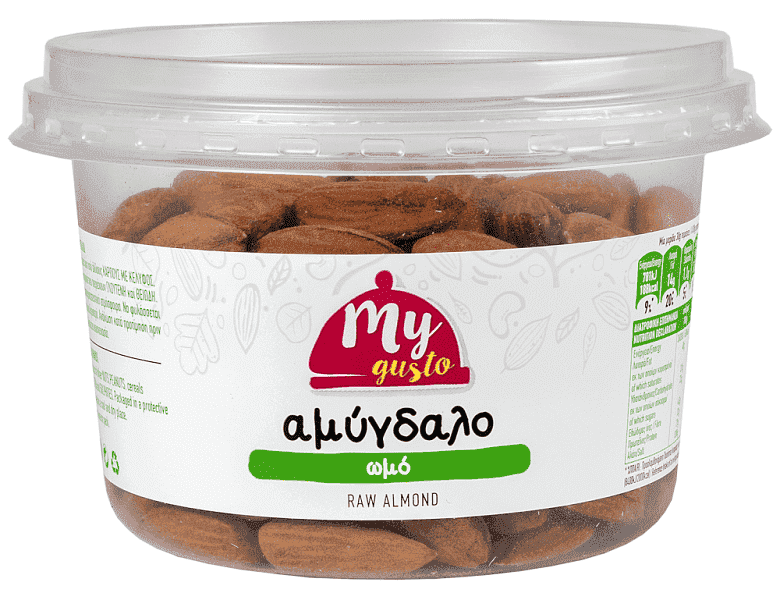 My Gusto Αμύγδαλο Ωμό 230gr mymarket gr