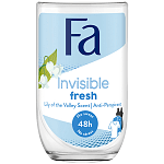 Fa Αποσμητικό Σώματος Invisible Fresh Roll On 50ml