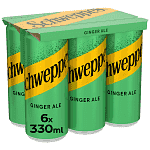 Schweppes Ginger Ale 330ml 6 τεμ.