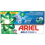 Ariel All In 1 Απορρυπαντικό Πλυντήριο Ρούχων Κάψουλες Touch Of Lenor 30Μεζ