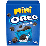 Oreo Mini Μπισκότα Γεμιστά Βανίλια 160gr