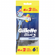 Gillette Blue 3 Μιας Χρήσης Ξυριστική Μηχανή 4+2 Δώρο