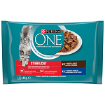 Purina One Φακελάκια Υγρή Τροφή Γάτας Πάπια 4x85gr
