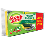 Scotch Brite Σφουγγαράκι Κουζίνας Πράσινο Αντιβακτηριδιακό Δυνατό 3τεμ