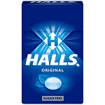 Halls Original Καραμέλες Χωρίς Ζάχαρη Κουτί 28gr