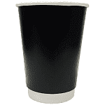 Ποτήρι Χάρτινο Μαύρο DW 12OZ 25τεμ