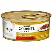 Gourmet Gold Duo Casserole Βοδινό & Κοτ/λο Σε Σάλτσα Ντομάτας 85gr