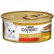 Gourmet Gold Duo Βοδινό & Κοτόπουλο 85gr