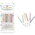 Κεριά Γενεθλίων Decorata 20+10 Βάσεις