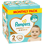 Pampers Premium Care N.2 (4-8g) 224τεμ