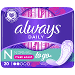 Always Singles To Go Normal Fresh Σερβιετάκια 20τεμ