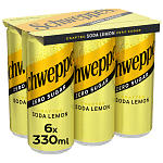 Schweppes Σόδα Λεμόνι 6x330ml