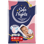 Safe Nights Παιδικό Εσώρουχο Κορίτσι 4-10 Ετών 20-35kg 14τεμ