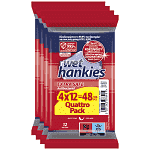 Wet Hankies Mαντηλάκια Extra Safe Quattro Pack 4x12τεμ