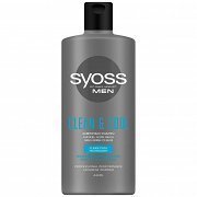 Syoss Men Clean & Cool Επαγγελματικό Σαμπουάν 440ml