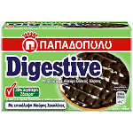 Παπαδοπούλου Digestive Με Επικάλυψη Σοκολάτας 30% Λιγότερη Ζάχαρη 200gr