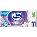Zewa Deluxe Χαρτί Υγείας Λεβάντα 3φύλλων 8άρι 0,728kg