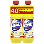 Klinex Ultra Lemon Χλωρίνη 2x750ml (Το 2ο -40%)