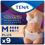 Tena Silhouette Plus Medium Creme Πάνες Ακράτειας 9τεμ