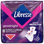 Libresse Σερβιέτες Ultra X-Large Goodnight 8τεμ.