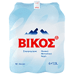 Βίκος Φυσικό Μεταλλικό Νερό 1,5lt 6τεμ