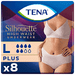 Tena Silhouette Plus Large Creme Πάνες Ακράτειας 8τεμ