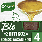 Knorr Σπιτικός Ζωμός Λαχανικών BIO 4x26gr