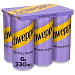 Schweppes Tropical Fusion 330ml 6τεμ