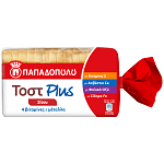 Παπαδοπούλου Plus Ψωμί Τοστ Σίτου 325gr