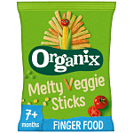 Organix Melty Sticks Λαχανικών Bio Xωρίς Γλουτένη 15g