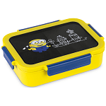 Minions Φαγητοδοχείο Κίτρινο-Μπλέ με Φιγούρα