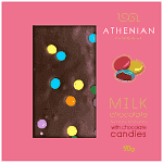 Athenian Σοκολάτα Γάλακτος Με Κουφετάκια 90gr