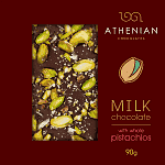 ATHENIAN Σοκολάτα Γάλακτος Με Pistachio 90gr