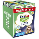 Babylino Πάνες Sensitive Cotton Soft Monthly Pack XL Plus N.7 15-25kg 96τεμ