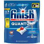 Finish Quantum All in 1 Caps Πλυντηρίου Πιάτων Λεμόνι 36εμ