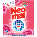Neomat Απορρυπαντικό Πλυντ. Ρούχων Τριαντάφυλλο Σκόνη 40μεζ 2kg