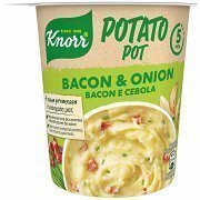 Knorr Πουρές Snack Pot Μπέικον Κρεμμύδι 51gr
