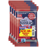 Wet Hankies Υγρά Μαντηλάκια Αντιβακτηριδιακά XL Extra Safe 4x15