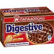 Παπαδοπούλου Μπισκότα Digestive Σοκολάτα Γάλακτος 200gr