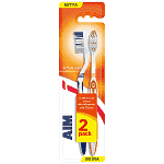 ΑΙΜ Οδοντόρβουτσα Antiplaque Μέτρια 2τεμ