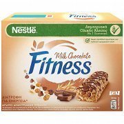 Nestle Fitness Μπάρες Δημητριακών Delice Σοκολάτα Γάλακτος 6x22,5gr