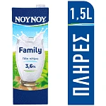 ΝΟΥΝΟΥ Family Γάλα 3,6% Λιπαρά 1,5lt