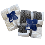 Home Comfort Premium Κουβέρτα Πλεκτή/Sherpa 220x240cm