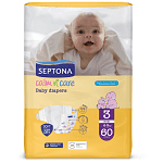 Septona Πάνες Calm N' Care Midi N.3 4-9kg 60τεμ