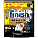 Finish Ultimate Plus Ταμπλέτες Πλυντηρίου Πιάτων Λεμόνι 48τεμ