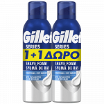Gillette Series Αφρός Ξυρίσματος Sensitive Cool 200ml +200ml Δώρο