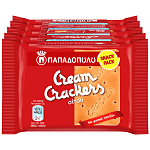 Παπαδοπούλου Cream Crackers Σίτου Fresh Packs 5x43gr