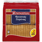 Παπαδοπούλου Φρυγανιές Σταρένιες 255gr