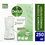 Dettol No Touch Αυτόματη Συσκευή + Ανταλλακτικό Κρεμοσάπουνο Aloe Vera 250ml