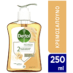 Dettol Αντιβακτηριδιακό Υγρό Κρεμοσάπουνο Με Αντλία Soft On Skin Mέλι 250ml